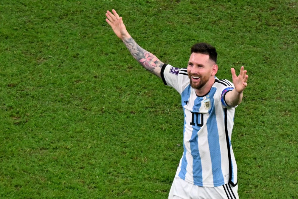 Pesepakbola Argentina Lionel Messi. AFP